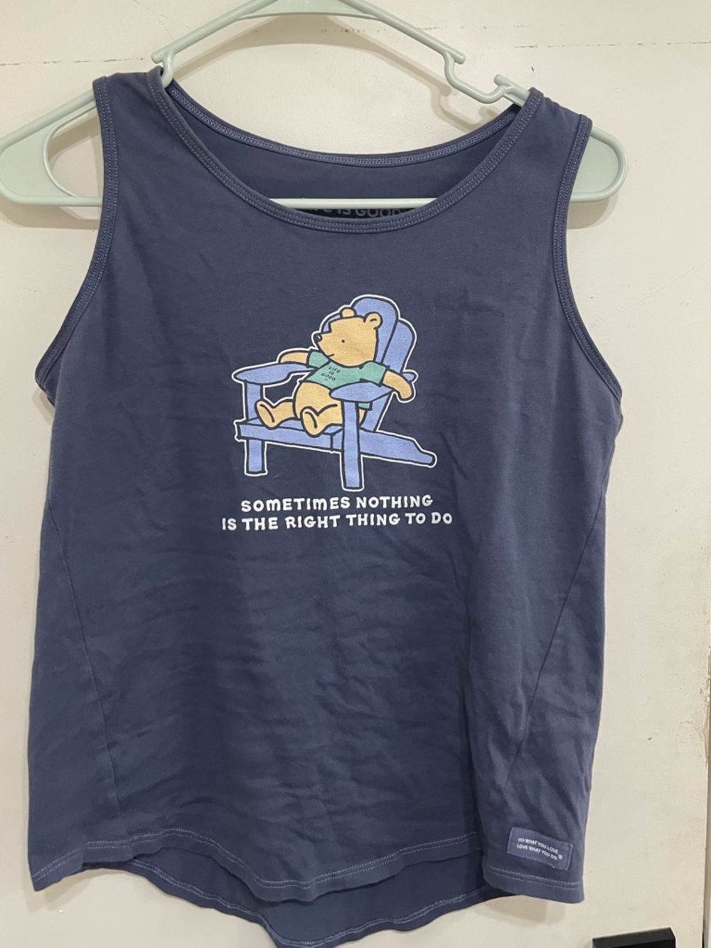 Life is Good Winnie the Pooh women's tank S cotton